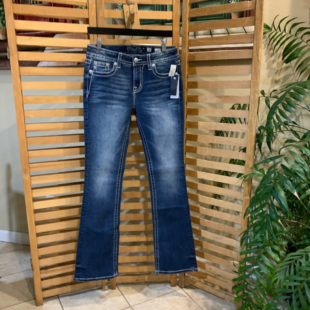 New Miss Me Chloe boot cut jeans 34 inseam - Picture 3 of 3